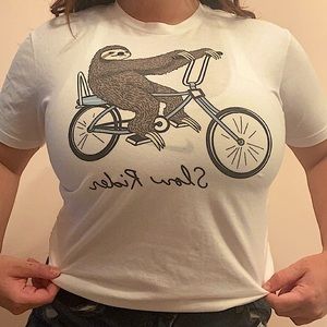 White Riot Society sloth shirt